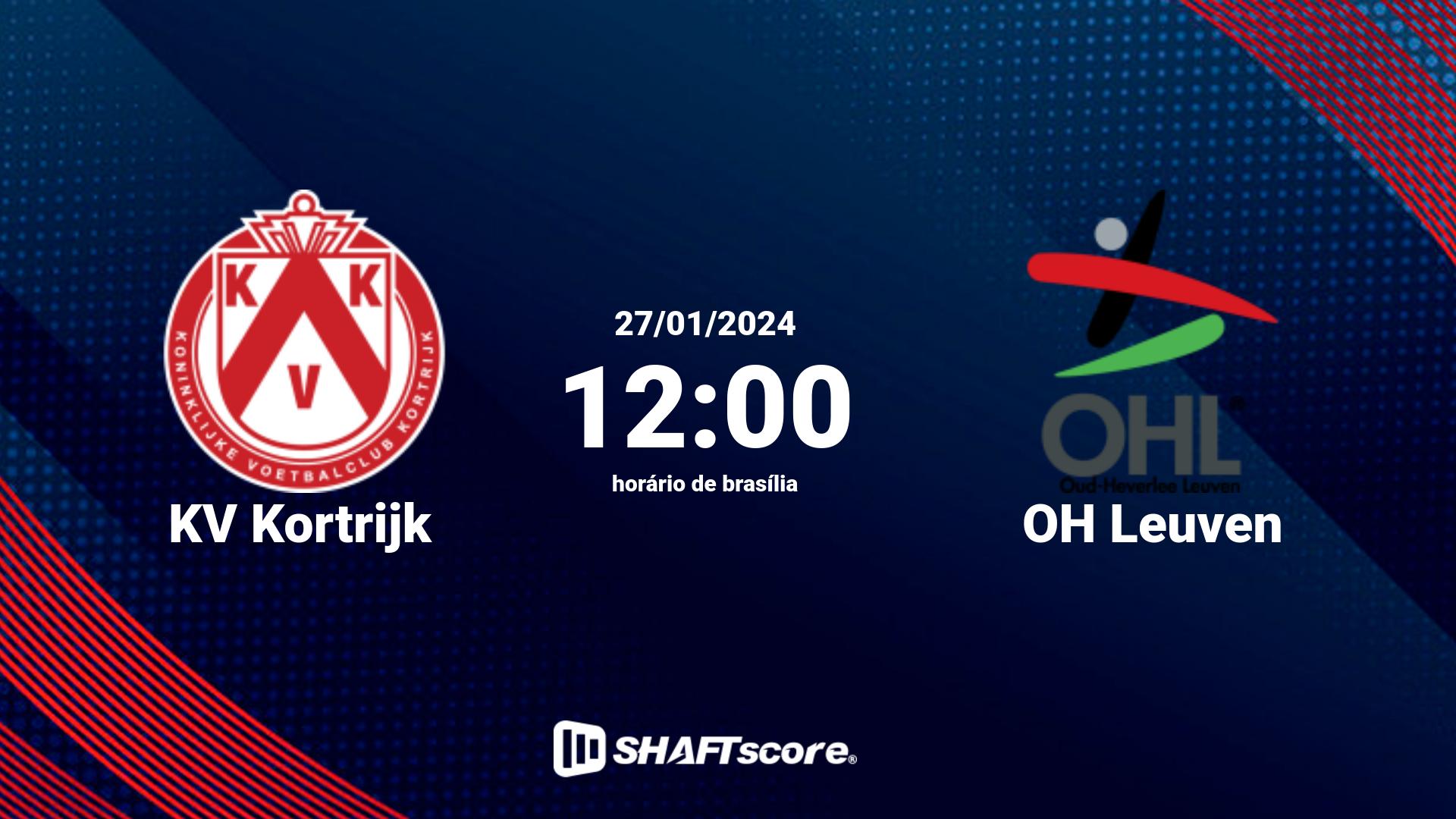 Estatísticas do jogo KV Kortrijk vs OH Leuven 27.01 12:00