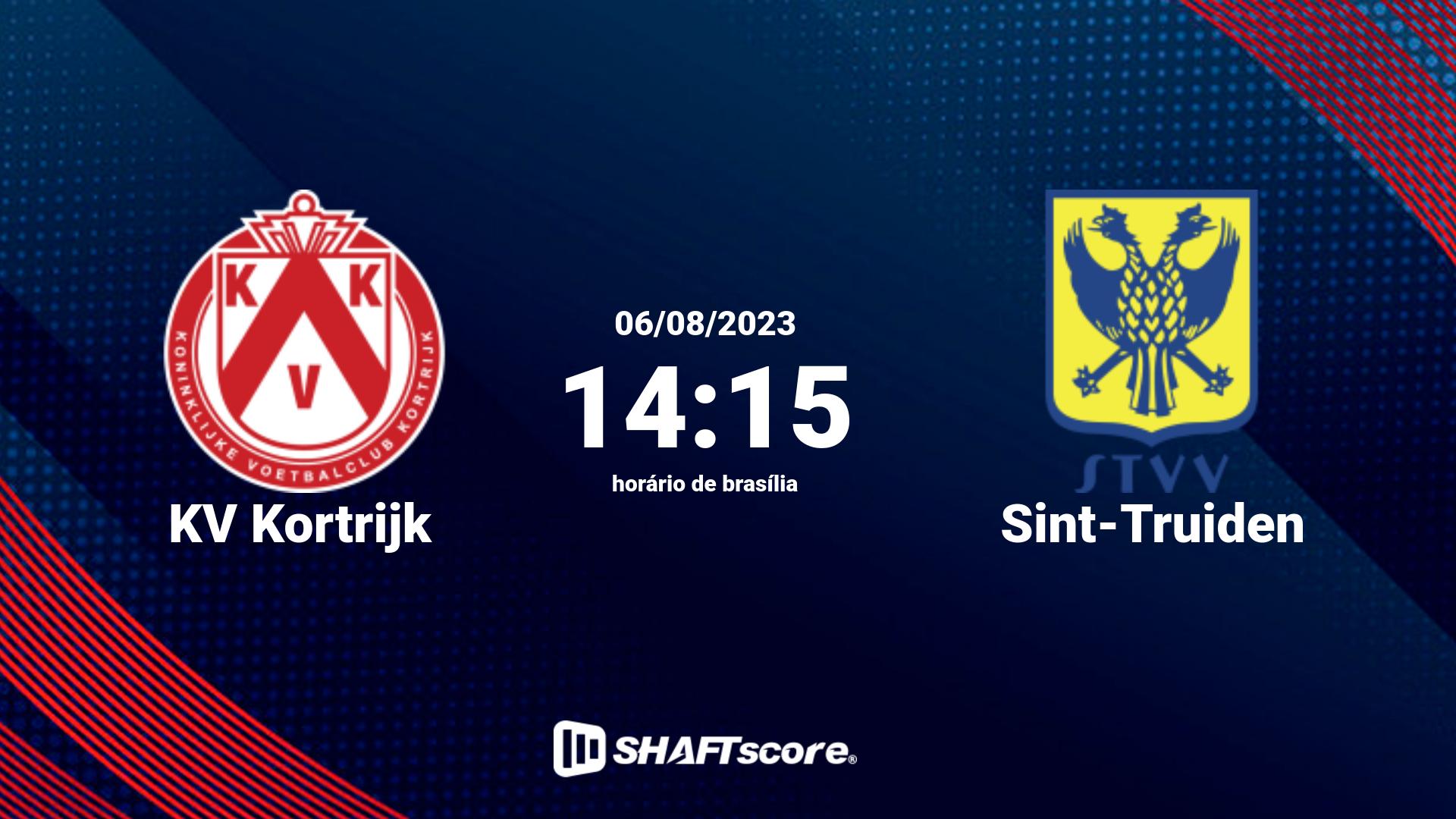 Estatísticas do jogo KV Kortrijk vs Sint-Truiden 06.08 14:15