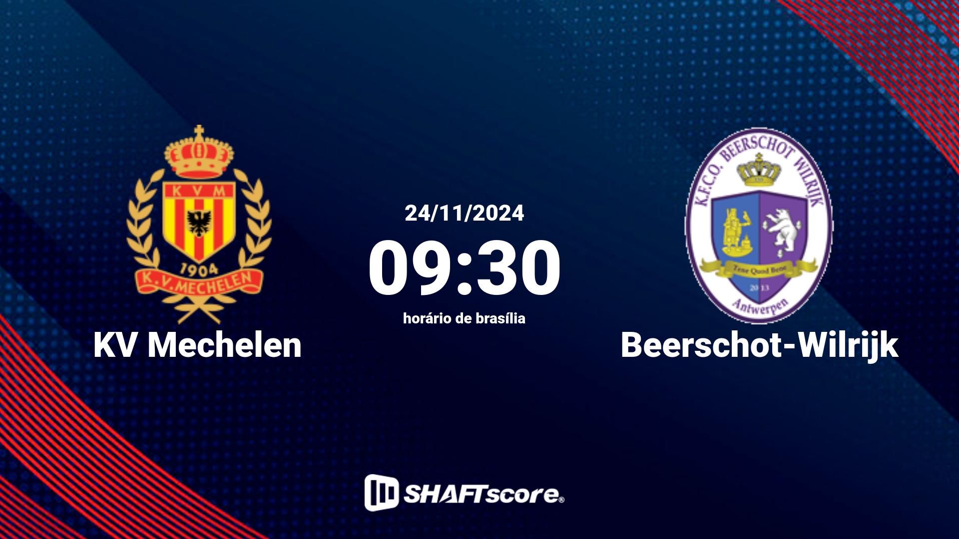 Estatísticas do jogo KV Mechelen vs Beerschot-Wilrijk 24.11 09:30