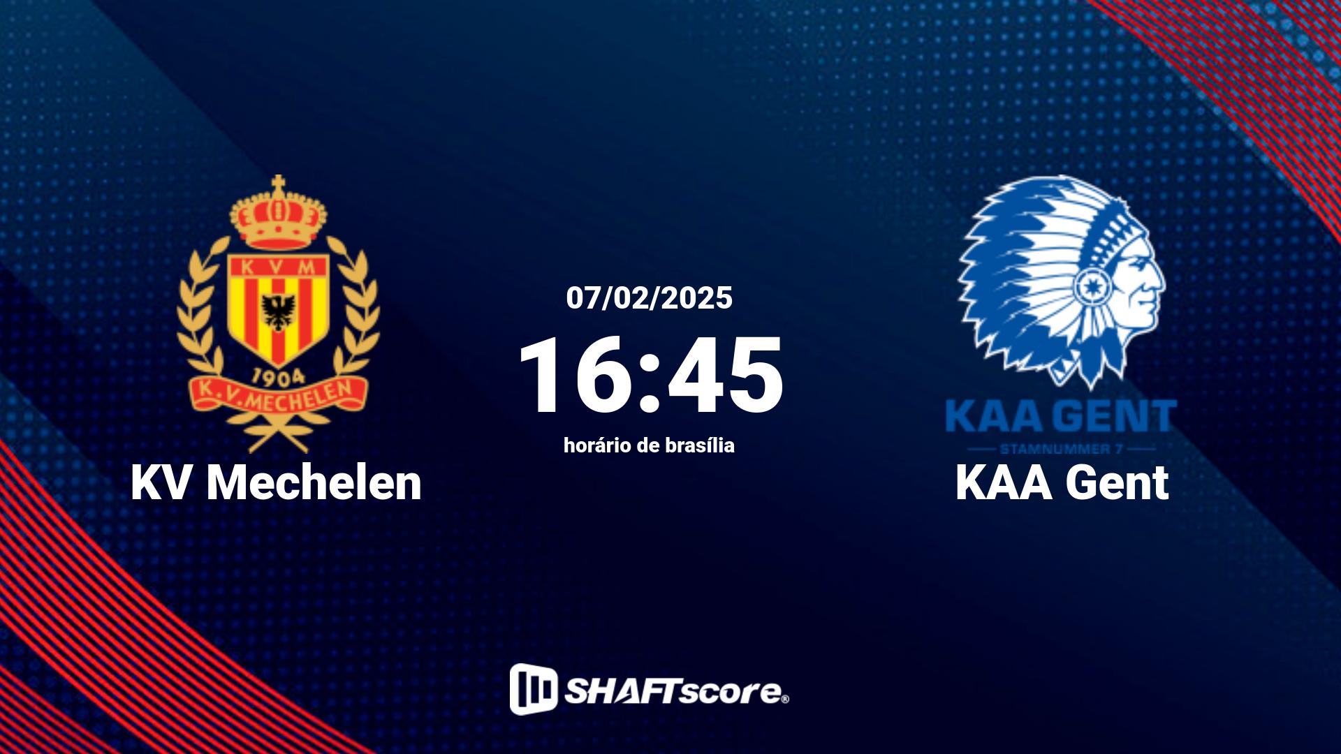 Estatísticas do jogo KV Mechelen vs KAA Gent 07.02 16:45