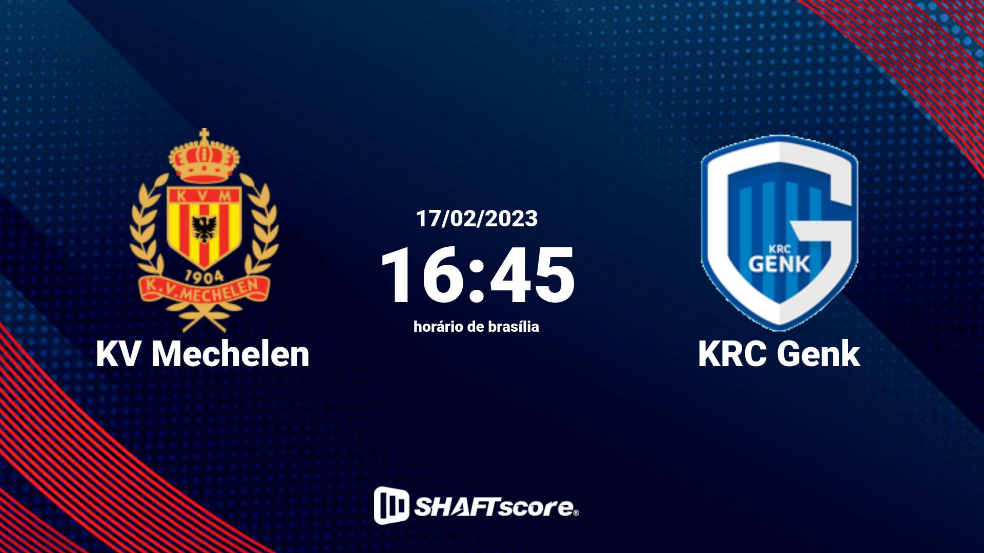 Estatísticas do jogo KV Mechelen vs KRC Genk 17.02 16:45