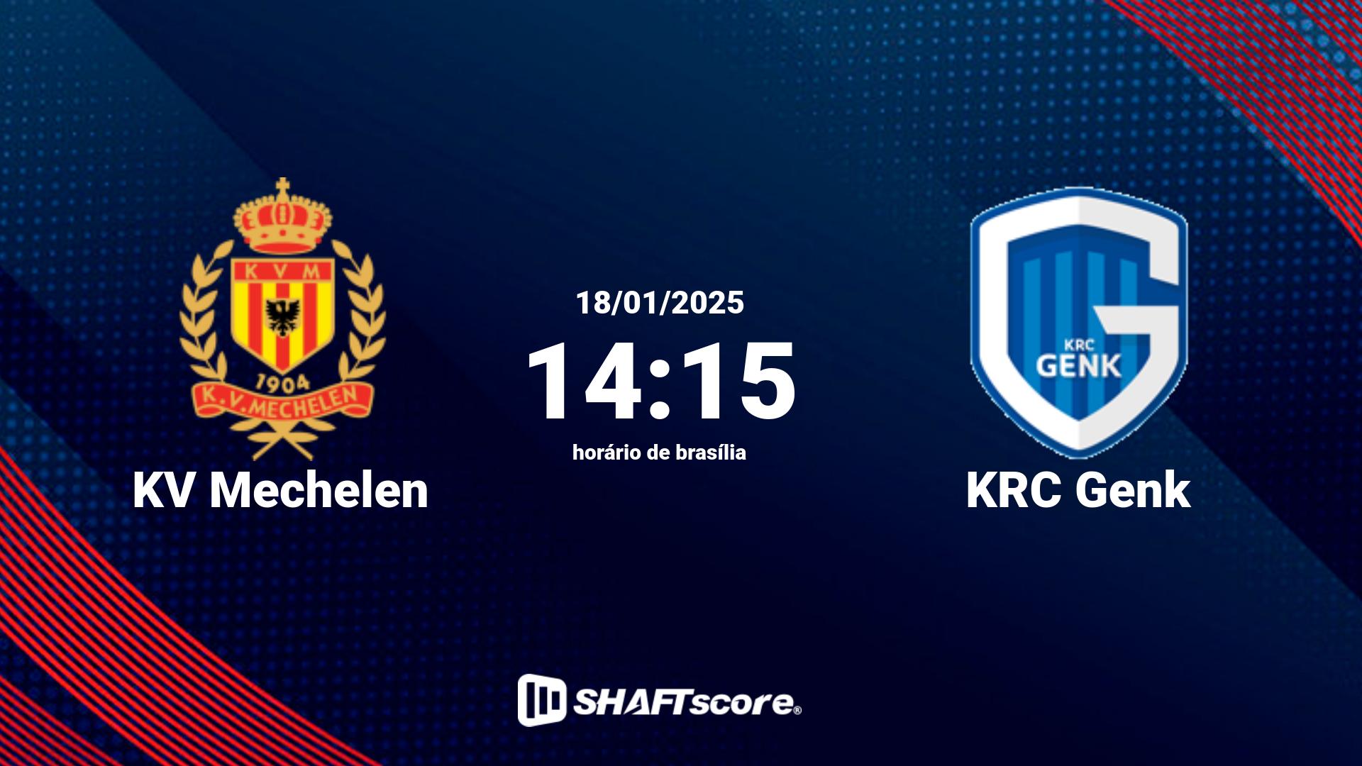 Estatísticas do jogo KV Mechelen vs KRC Genk 18.01 14:15