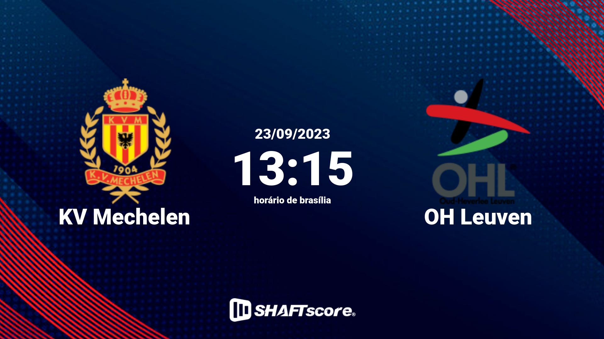 Estatísticas do jogo KV Mechelen vs OH Leuven 23.09 13:15