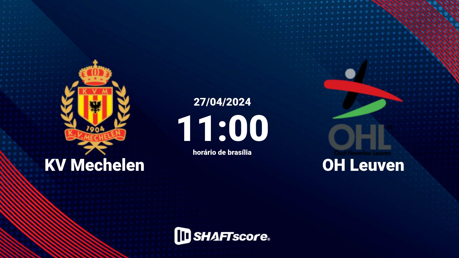 Estatísticas do jogo KV Mechelen vs OH Leuven 27.04 11:00