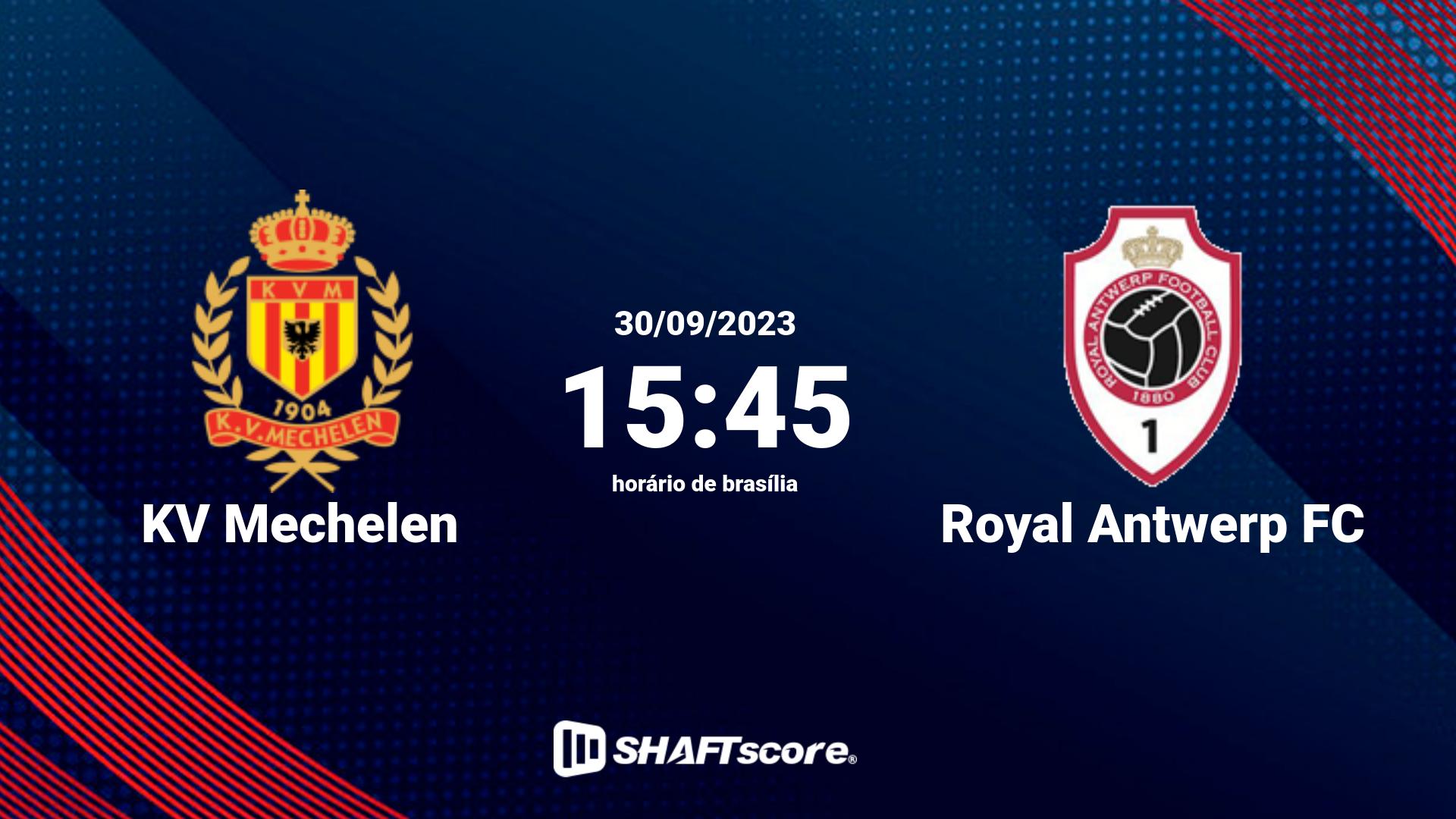 Estatísticas do jogo KV Mechelen vs Royal Antwerp FC 30.09 15:45