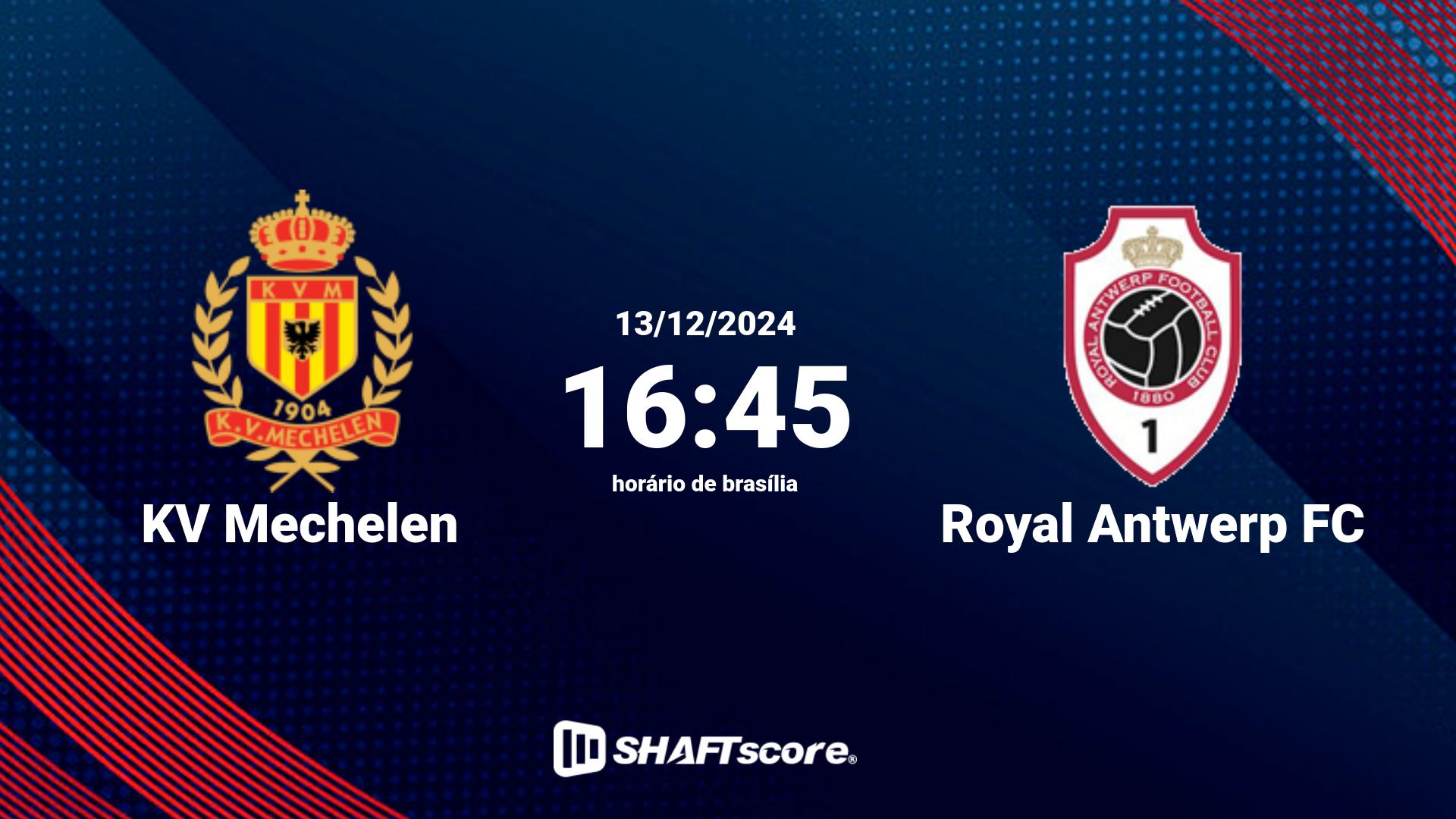 Estatísticas do jogo KV Mechelen vs Royal Antwerp FC 13.12 16:45