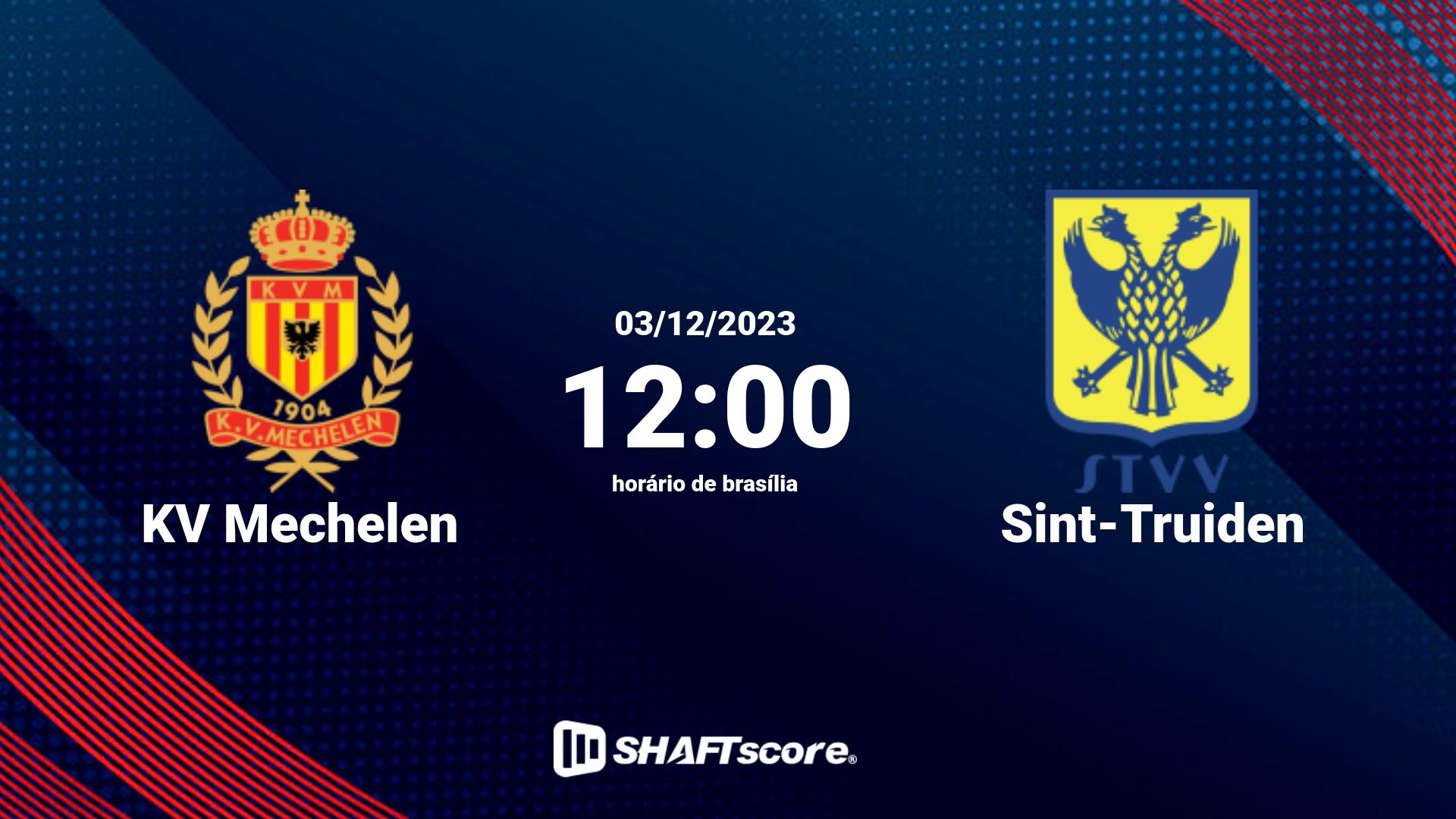 Estatísticas do jogo KV Mechelen vs Sint-Truiden 03.12 12:00