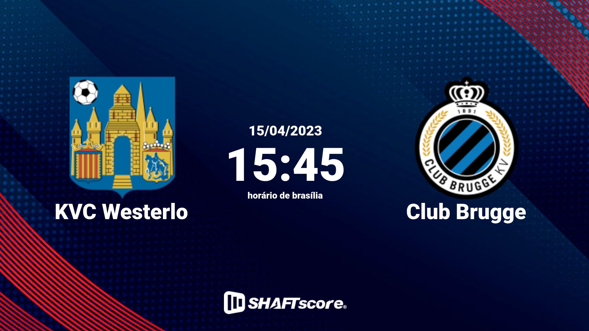 Estatísticas do jogo KVC Westerlo vs Club Brugge 15.04 15:45