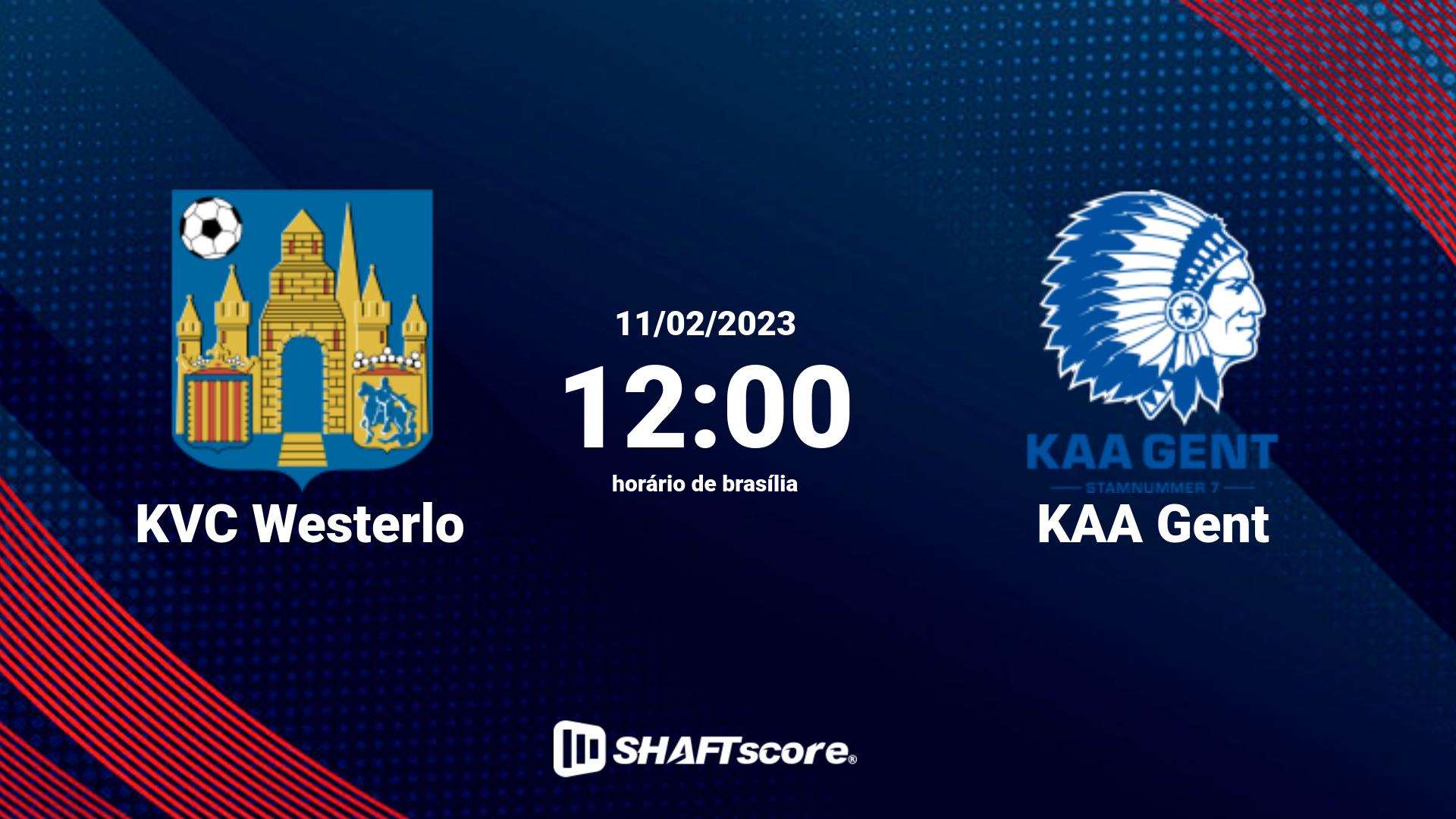 Estatísticas do jogo KVC Westerlo vs KAA Gent 11.02 12:00