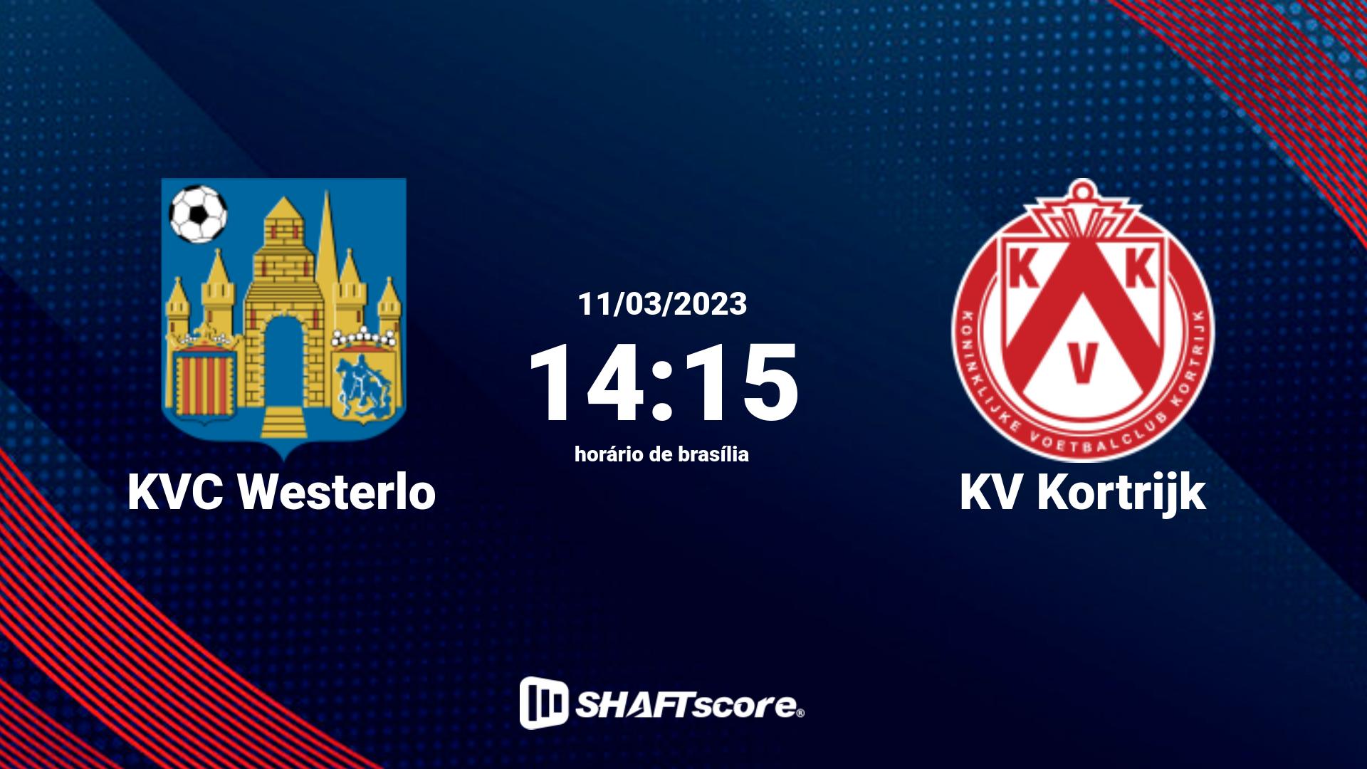 Estatísticas do jogo KVC Westerlo vs KV Kortrijk 11.03 14:15