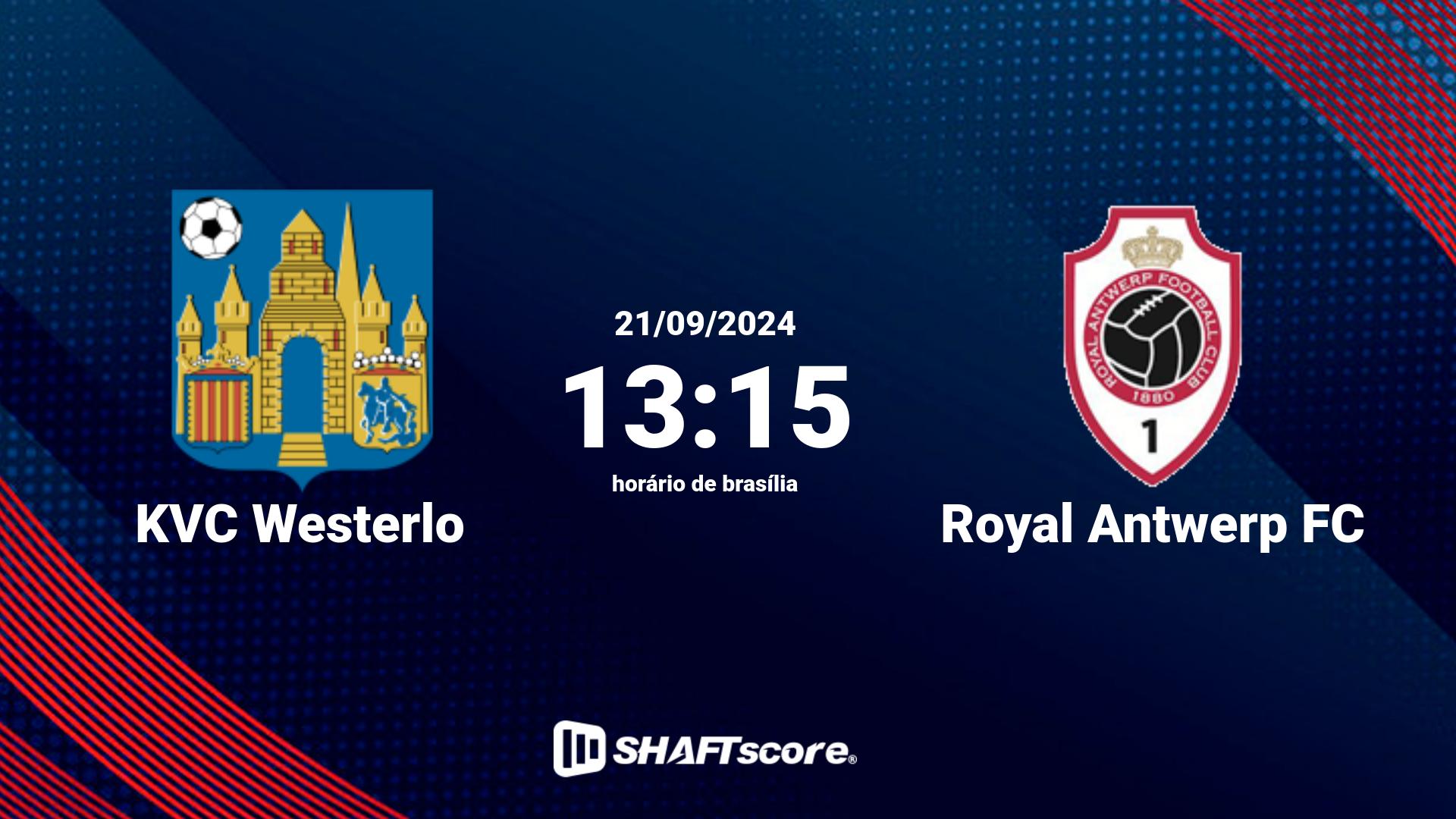 Estatísticas do jogo KVC Westerlo vs Royal Antwerp FC 21.09 13:15