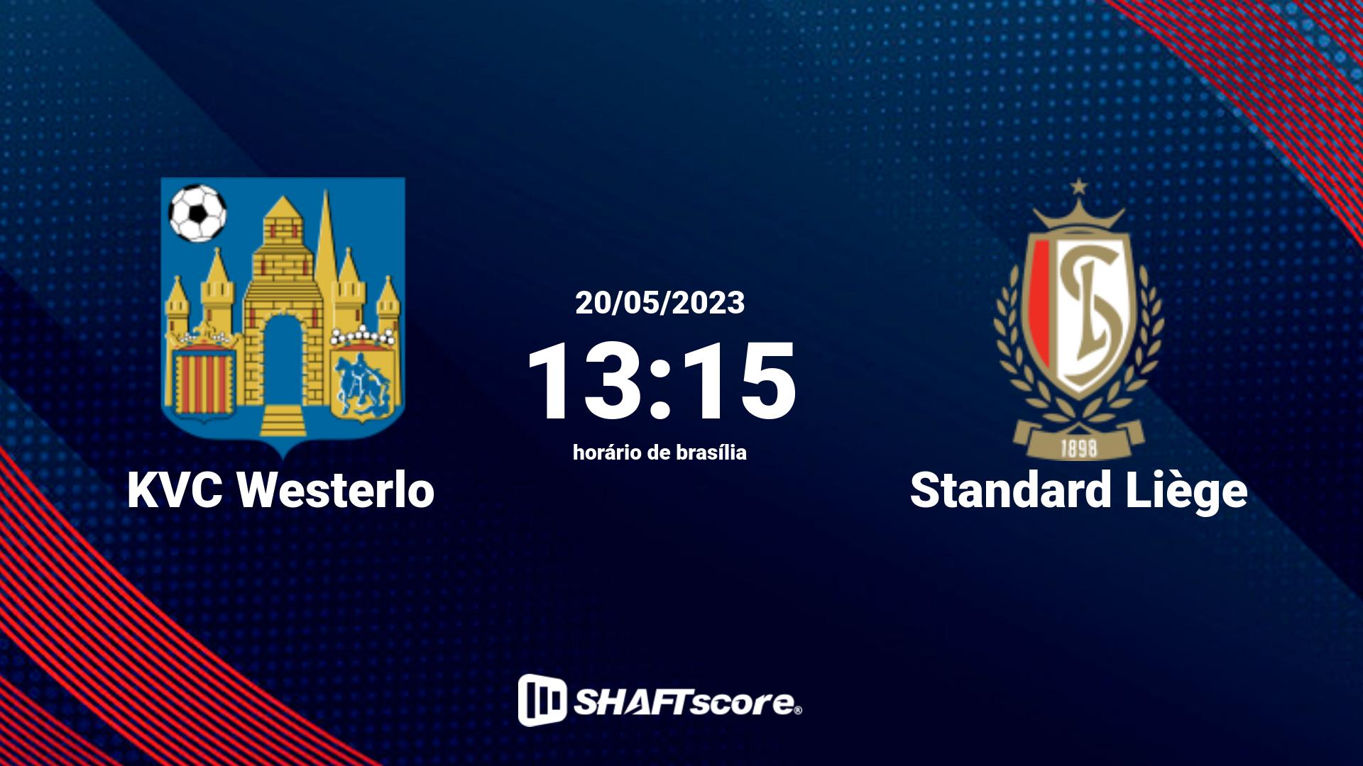 Estatísticas do jogo KVC Westerlo vs Standard Liège 20.05 13:15