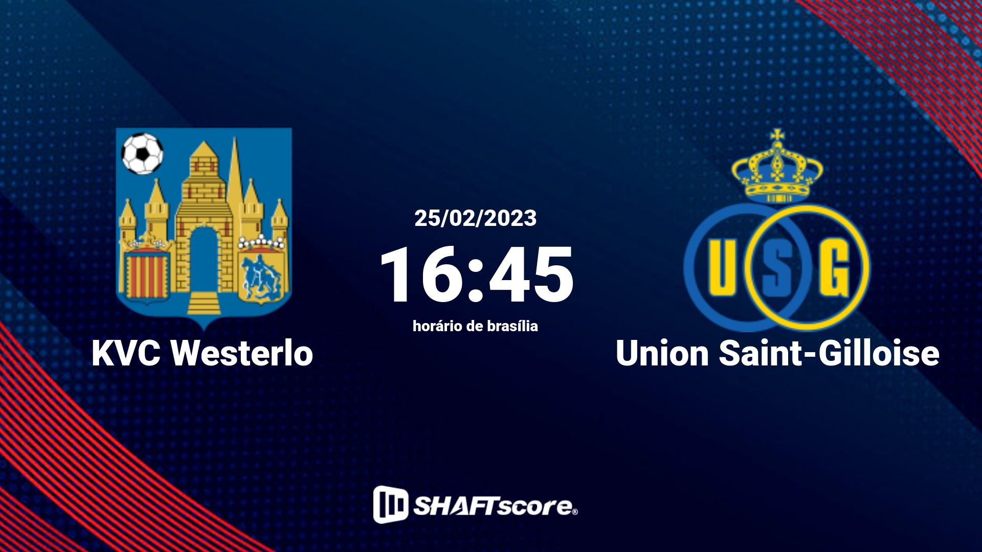 Estatísticas do jogo KVC Westerlo vs Union Saint-Gilloise 25.02 16:45