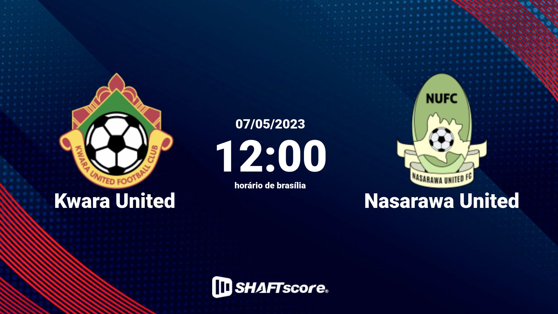 Estatísticas do jogo Kwara United vs Nasarawa United 07.05 12:00