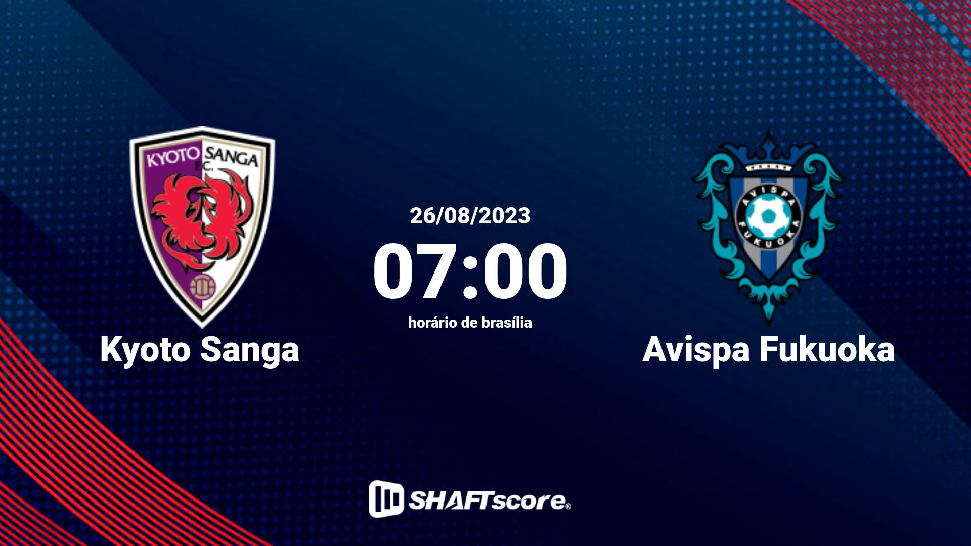 Estatísticas do jogo Kyoto Sanga vs Avispa Fukuoka 26.08 07:00