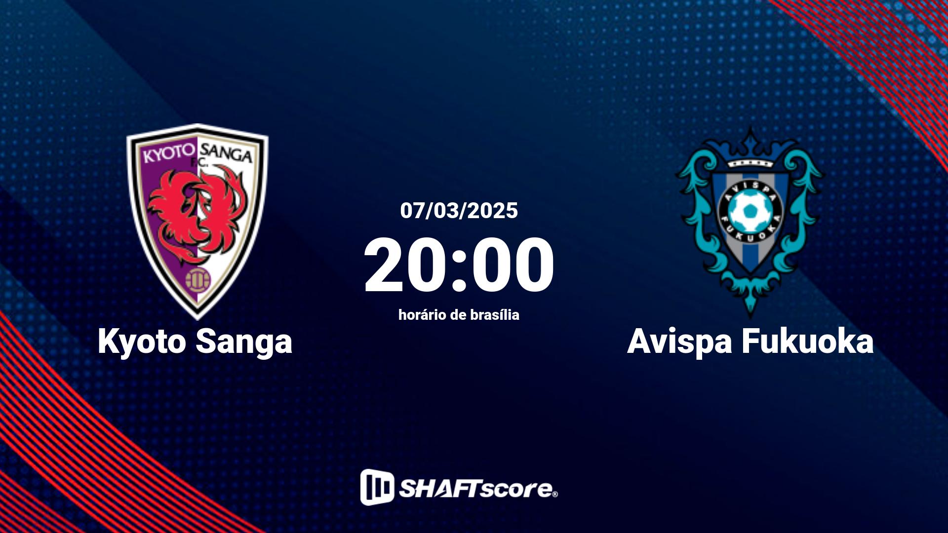 Estatísticas do jogo Kyoto Sanga vs Avispa Fukuoka 07.03 20:00