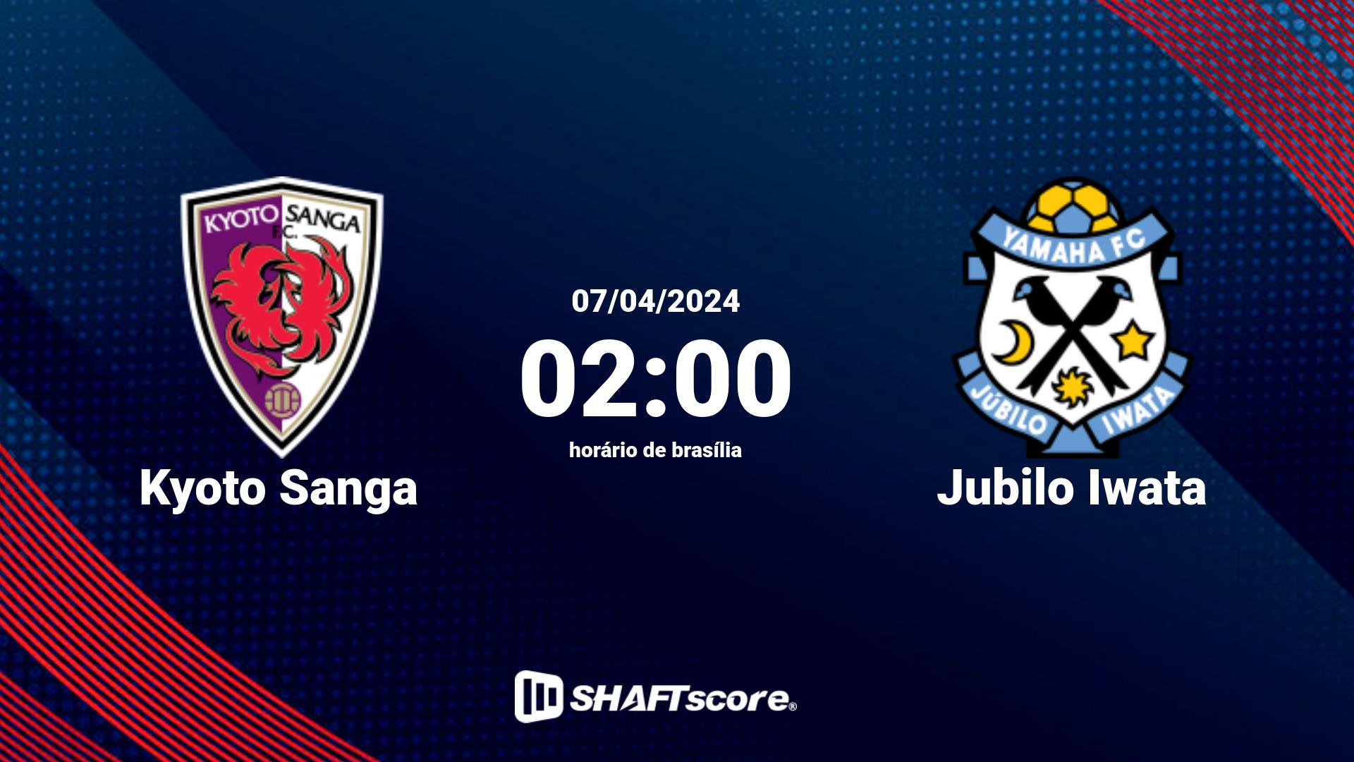 Estatísticas do jogo Kyoto Sanga vs Jubilo Iwata 07.04 02:00