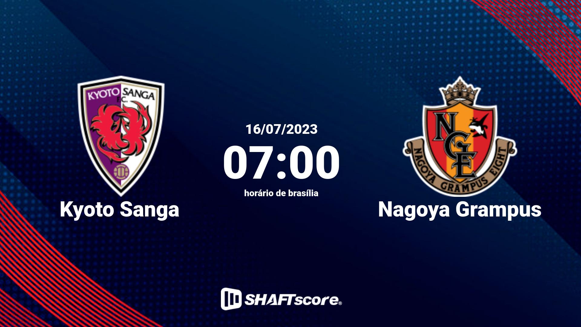 Estatísticas do jogo Kyoto Sanga vs Nagoya Grampus 16.07 07:00