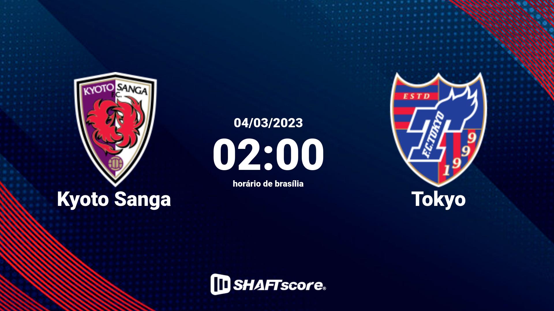 Estatísticas do jogo Kyoto Sanga vs Tokyo 04.03 02:00