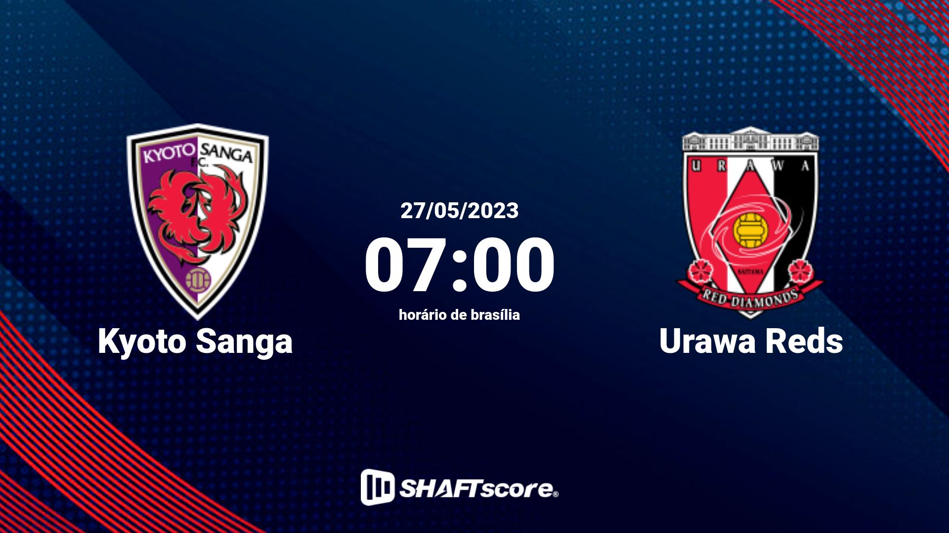 Estatísticas do jogo Kyoto Sanga vs Urawa Reds 27.05 07:00