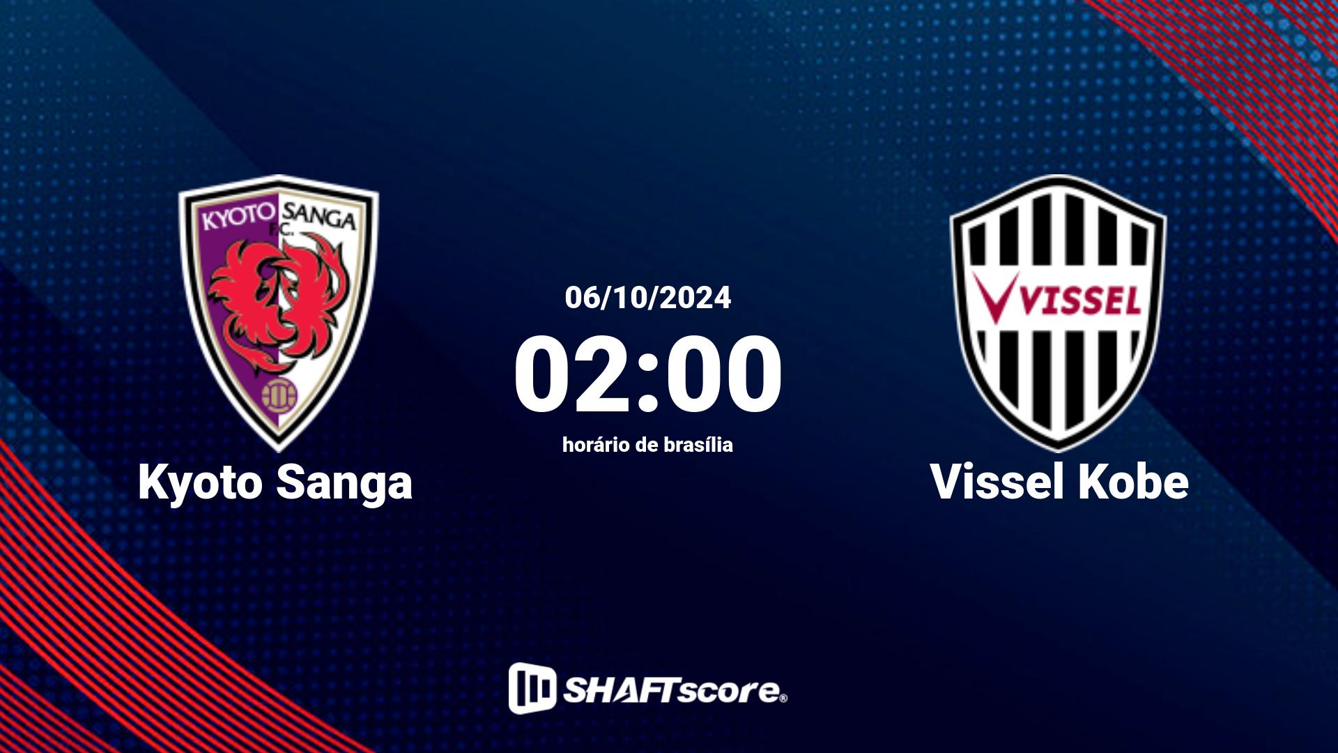 Estatísticas do jogo Kyoto Sanga vs Vissel Kobe 06.10 02:00