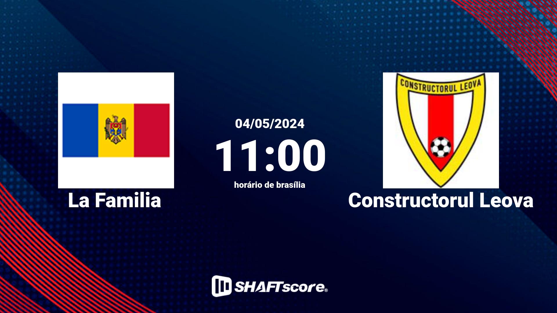 Estatísticas do jogo La Familia vs Constructorul Leova 04.05 11:00