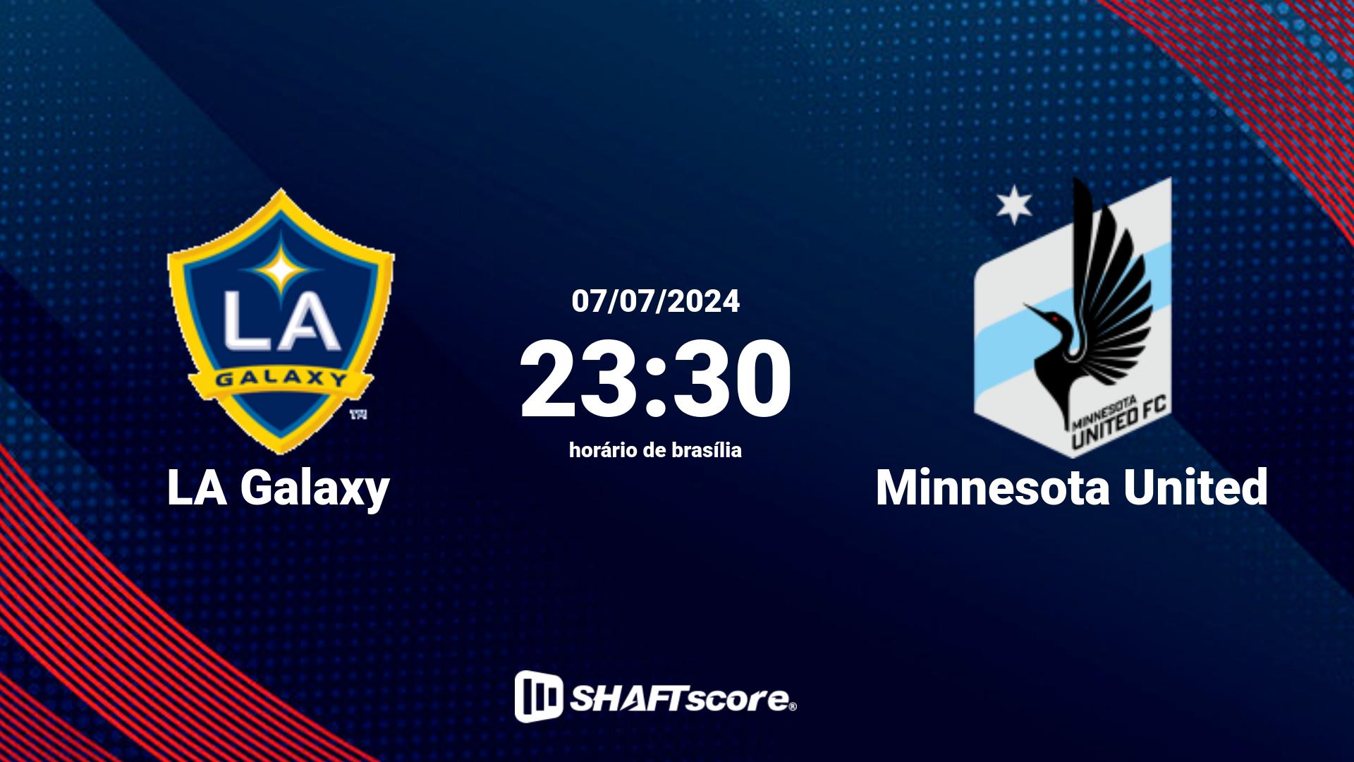 Estatísticas do jogo LA Galaxy vs Minnesota United 07.07 23:30
