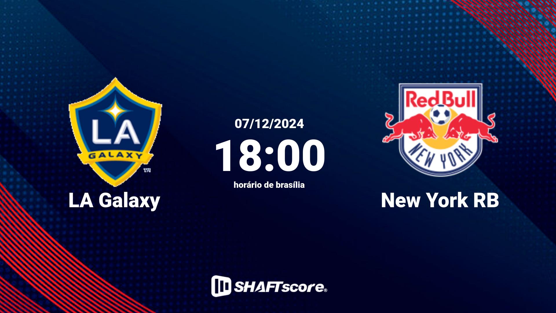 Estatísticas do jogo LA Galaxy vs New York RB 07.12 18:00