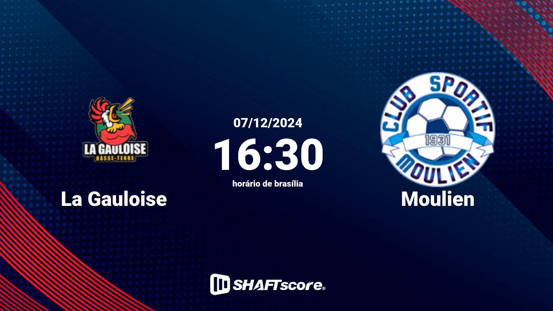 Estatísticas do jogo La Gauloise vs Moulien 07.12 16:30