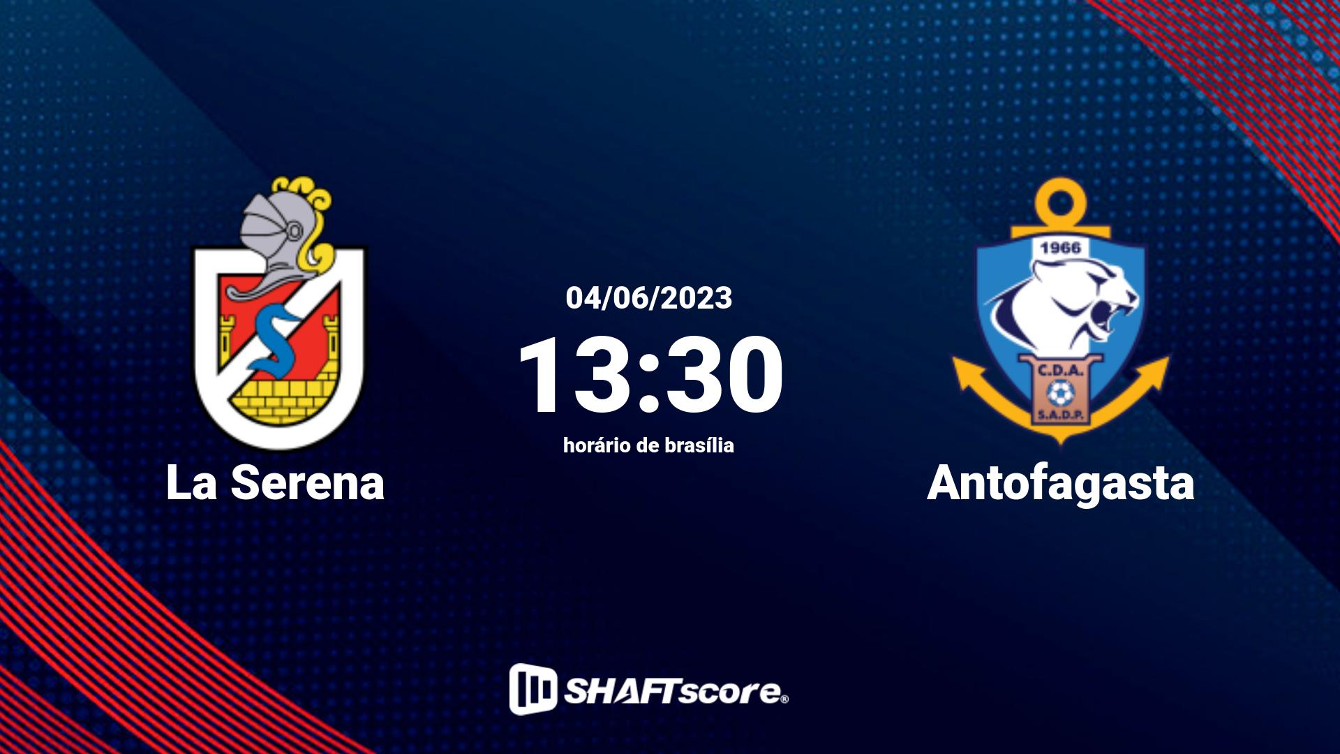 Estatísticas do jogo La Serena vs Antofagasta 04.06 13:30