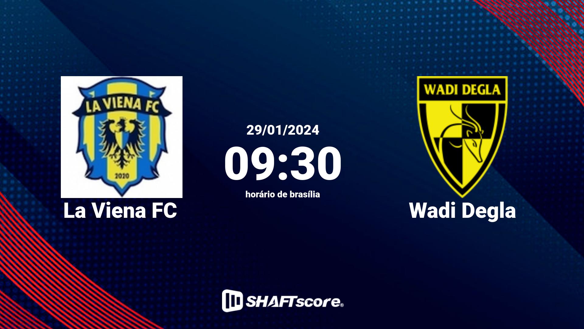 Estatísticas do jogo La Viena FC vs Wadi Degla 29.01 09:30