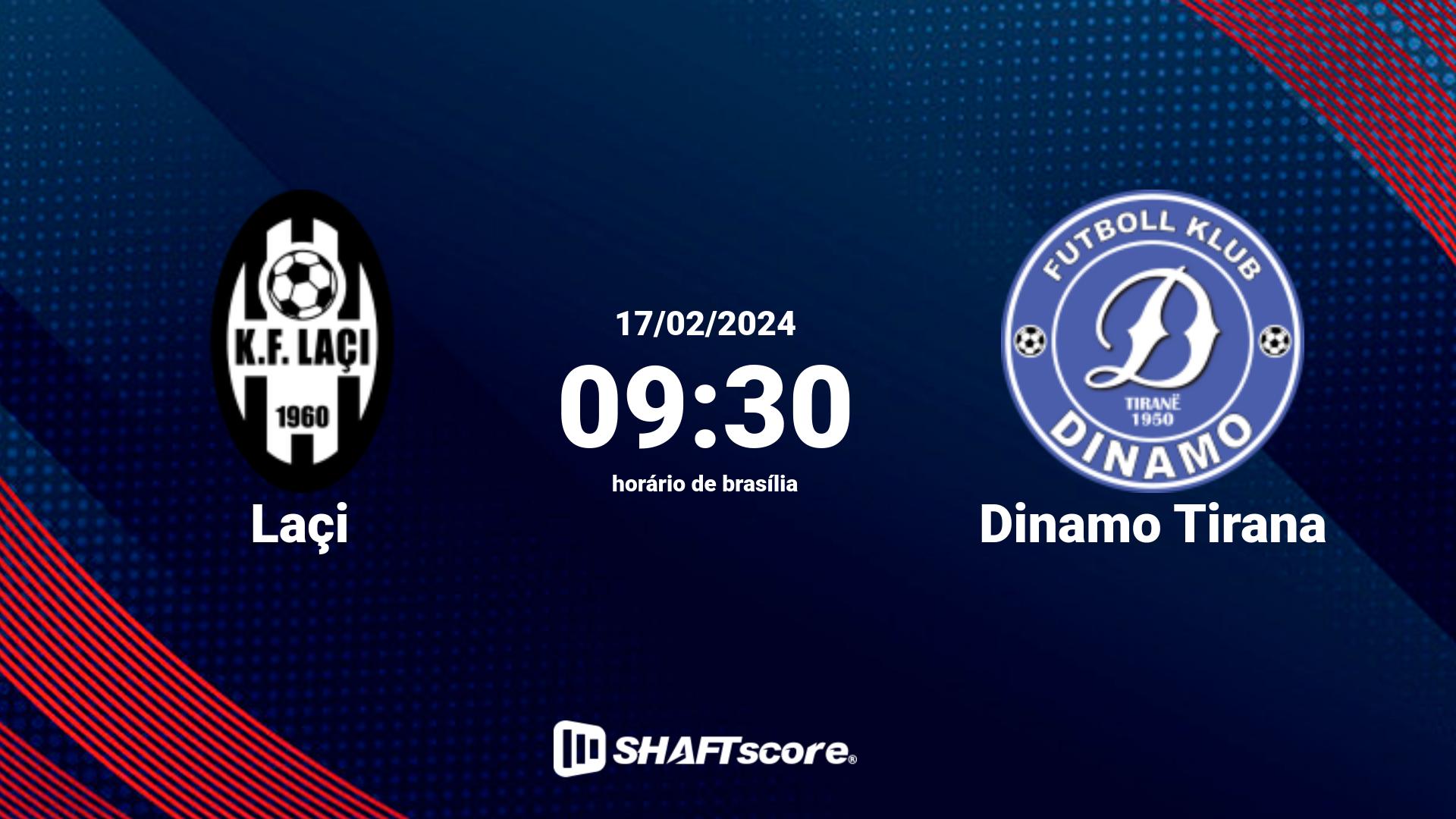 Estatísticas do jogo Laçi vs Dinamo Tirana 17.02 09:30