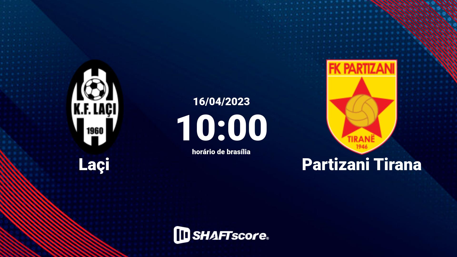 Estatísticas do jogo Laçi vs Partizani Tirana 16.04 10:00