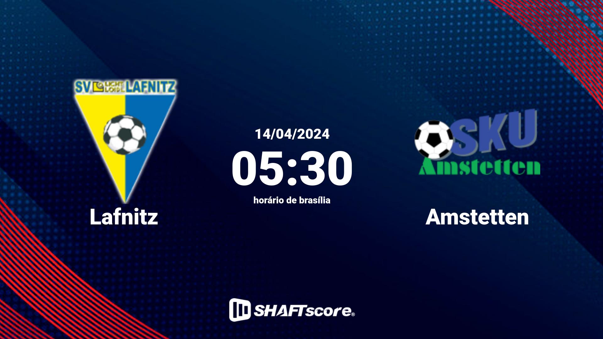 Estatísticas do jogo Lafnitz vs Amstetten 14.04 05:30