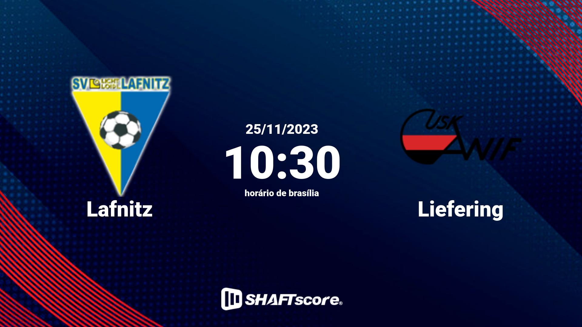 Estatísticas do jogo Lafnitz vs Liefering 25.11 10:30