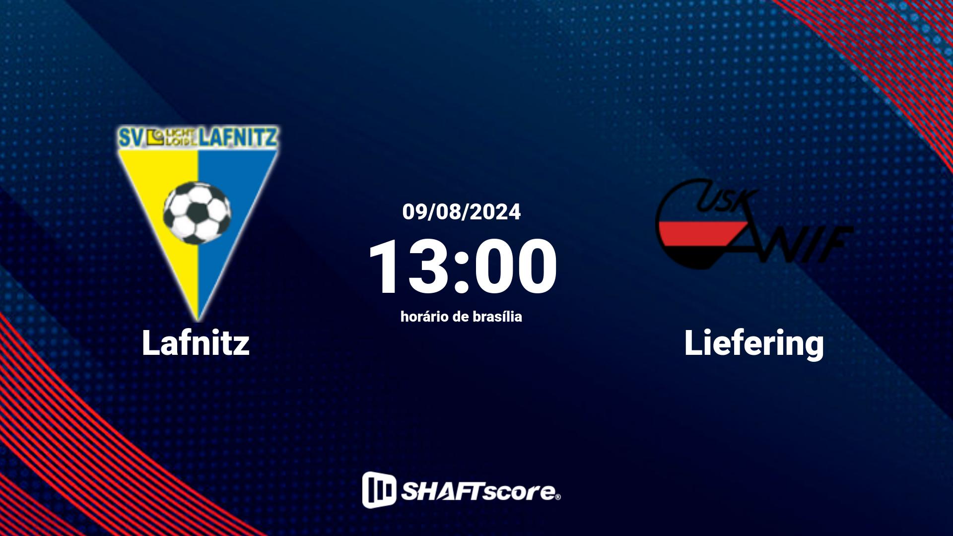 Estatísticas do jogo Lafnitz vs Liefering 09.08 13:00