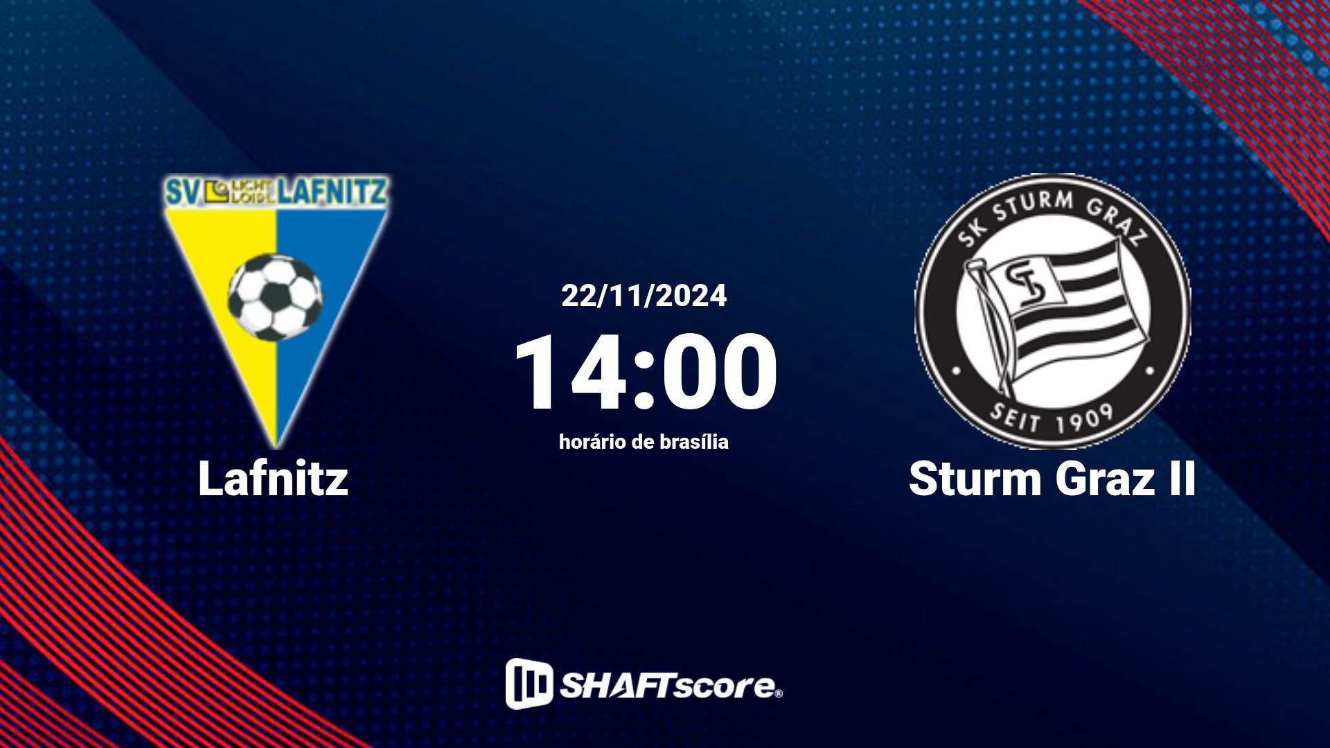 Estatísticas do jogo Lafnitz vs Sturm Graz II 22.11 14:00