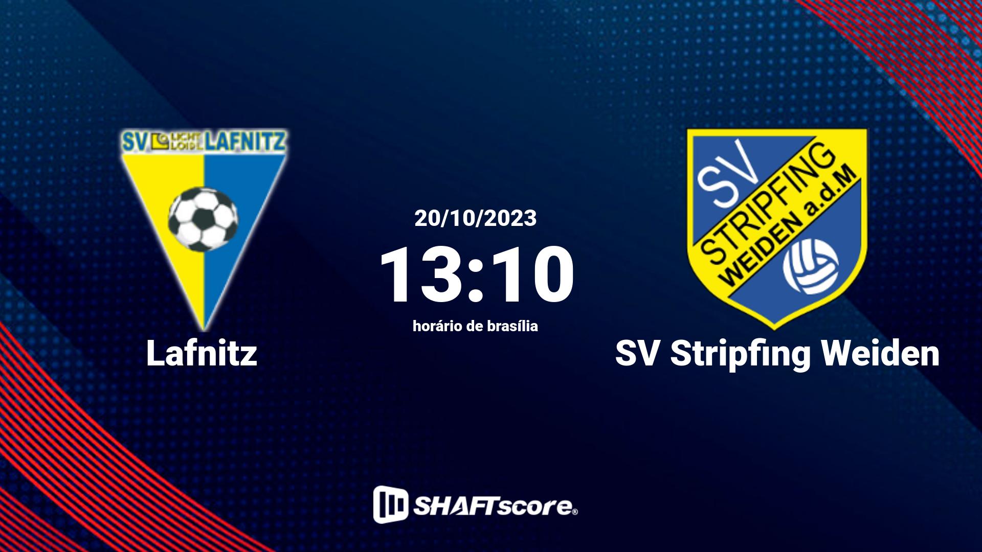 Estatísticas do jogo Lafnitz vs SV Stripfing Weiden 20.10 13:10