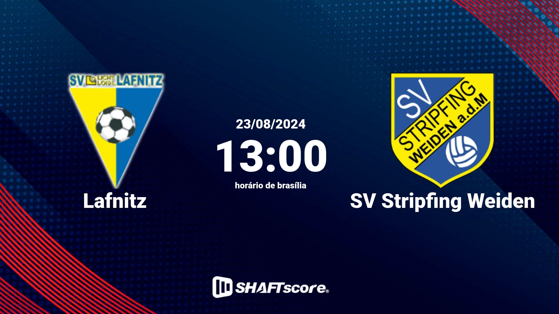 Estatísticas do jogo Lafnitz vs SV Stripfing Weiden 23.08 13:00