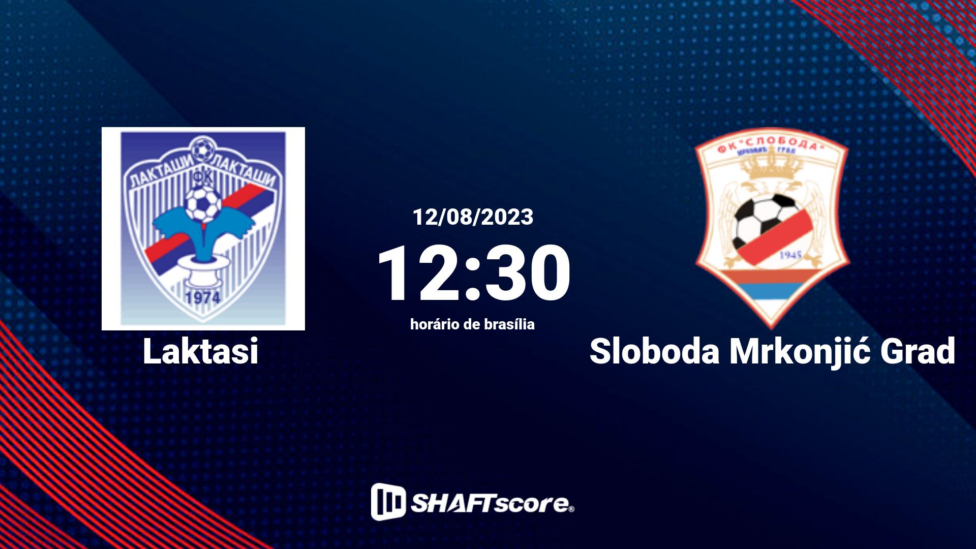 Estatísticas do jogo Laktasi vs Sloboda Mrkonjić Grad 12.08 12:30