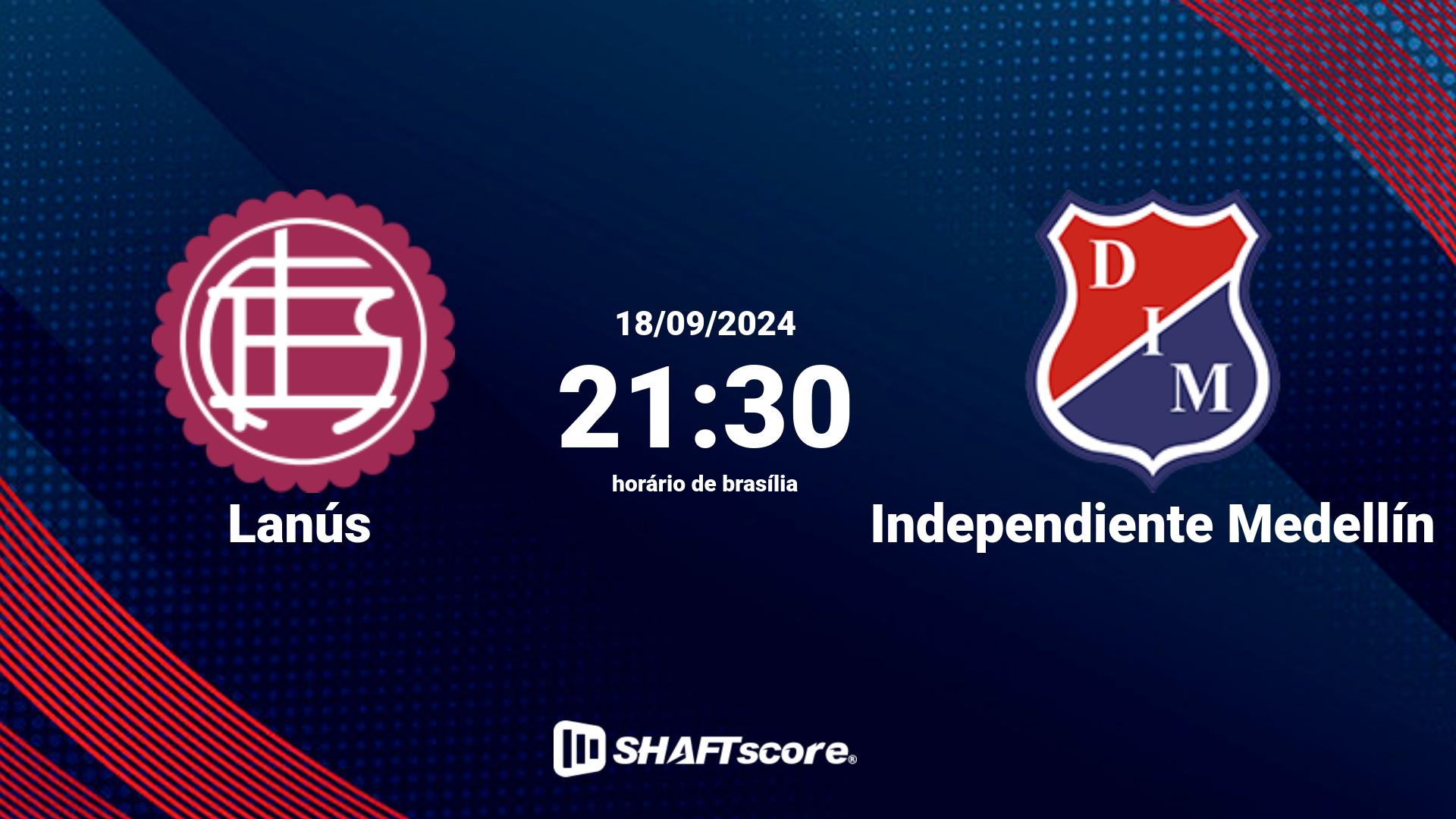 Estatísticas do jogo Lanús vs Independiente Medellín 18.09 21:30