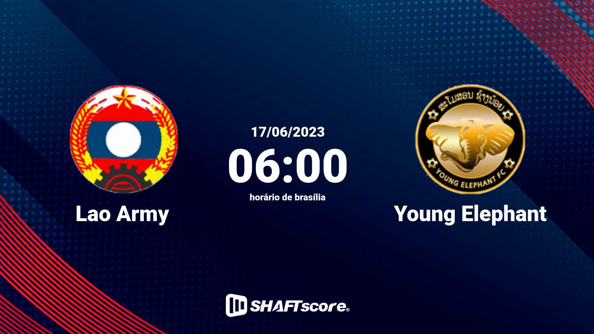 Estatísticas do jogo Lao Army vs Young Elephant 17.06 06:00