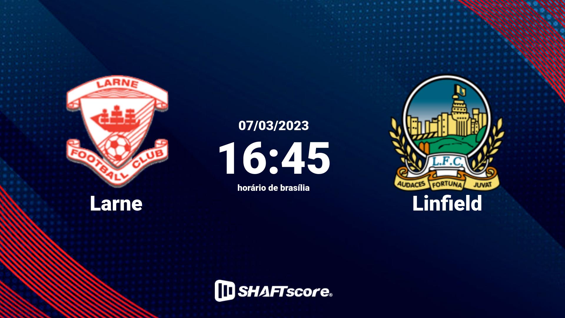 Estatísticas do jogo Larne vs Linfield 07.03 16:45