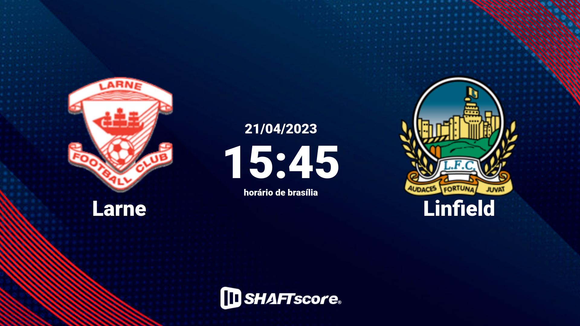 Estatísticas do jogo Larne vs Linfield 21.04 15:45