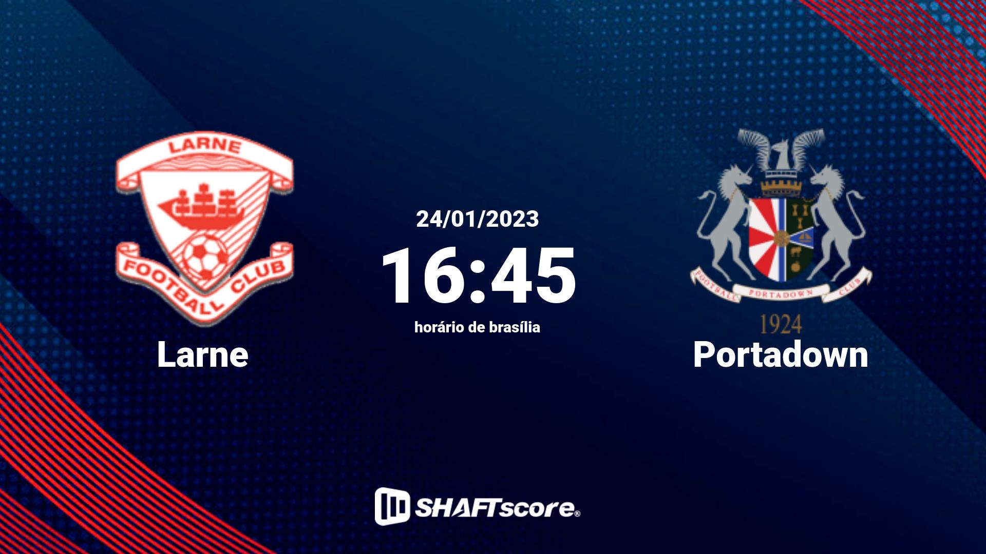 Estatísticas do jogo Larne vs Portadown 24.01 16:45