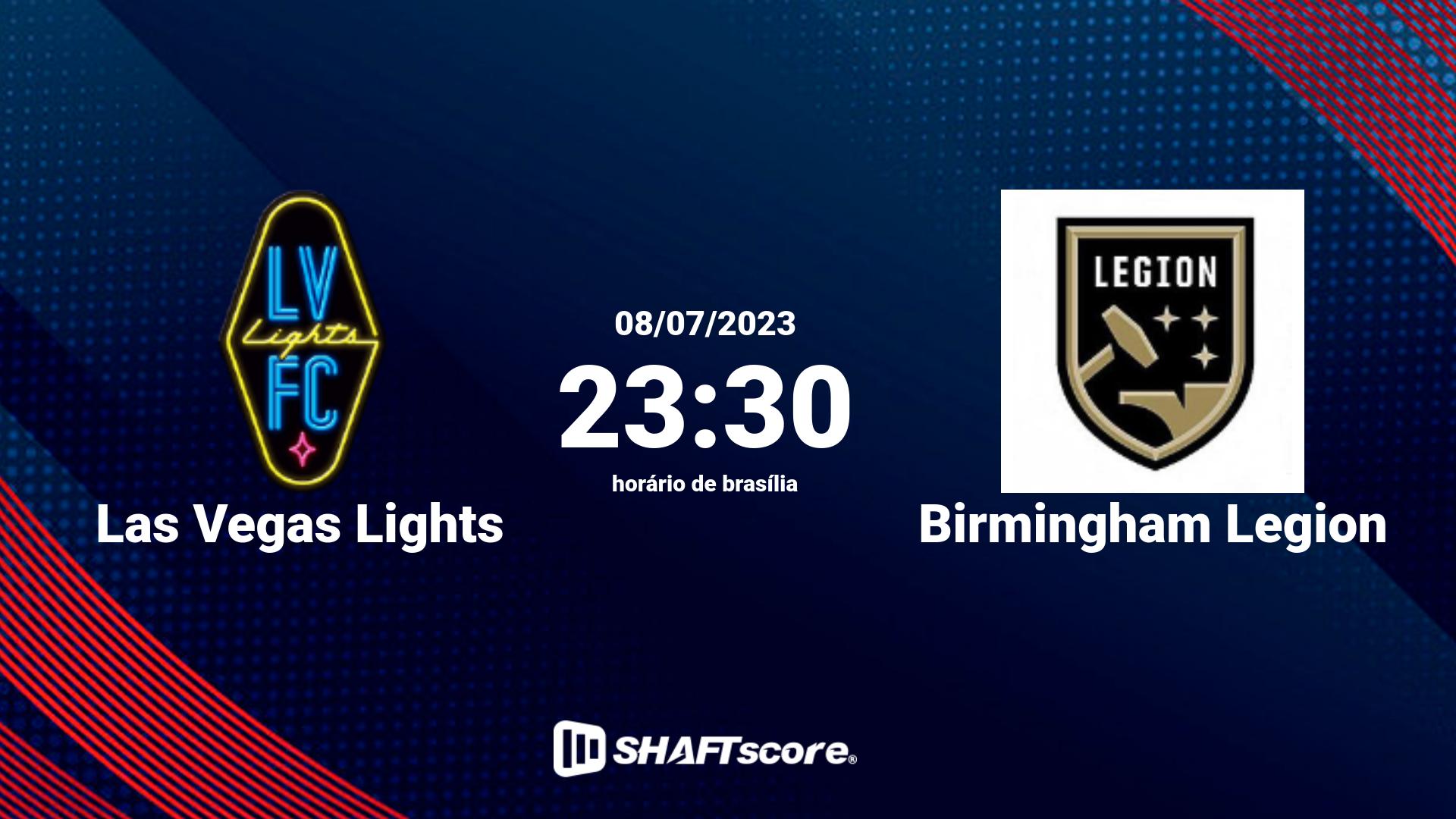 Estatísticas do jogo Las Vegas Lights vs Birmingham Legion 08.07 23:30