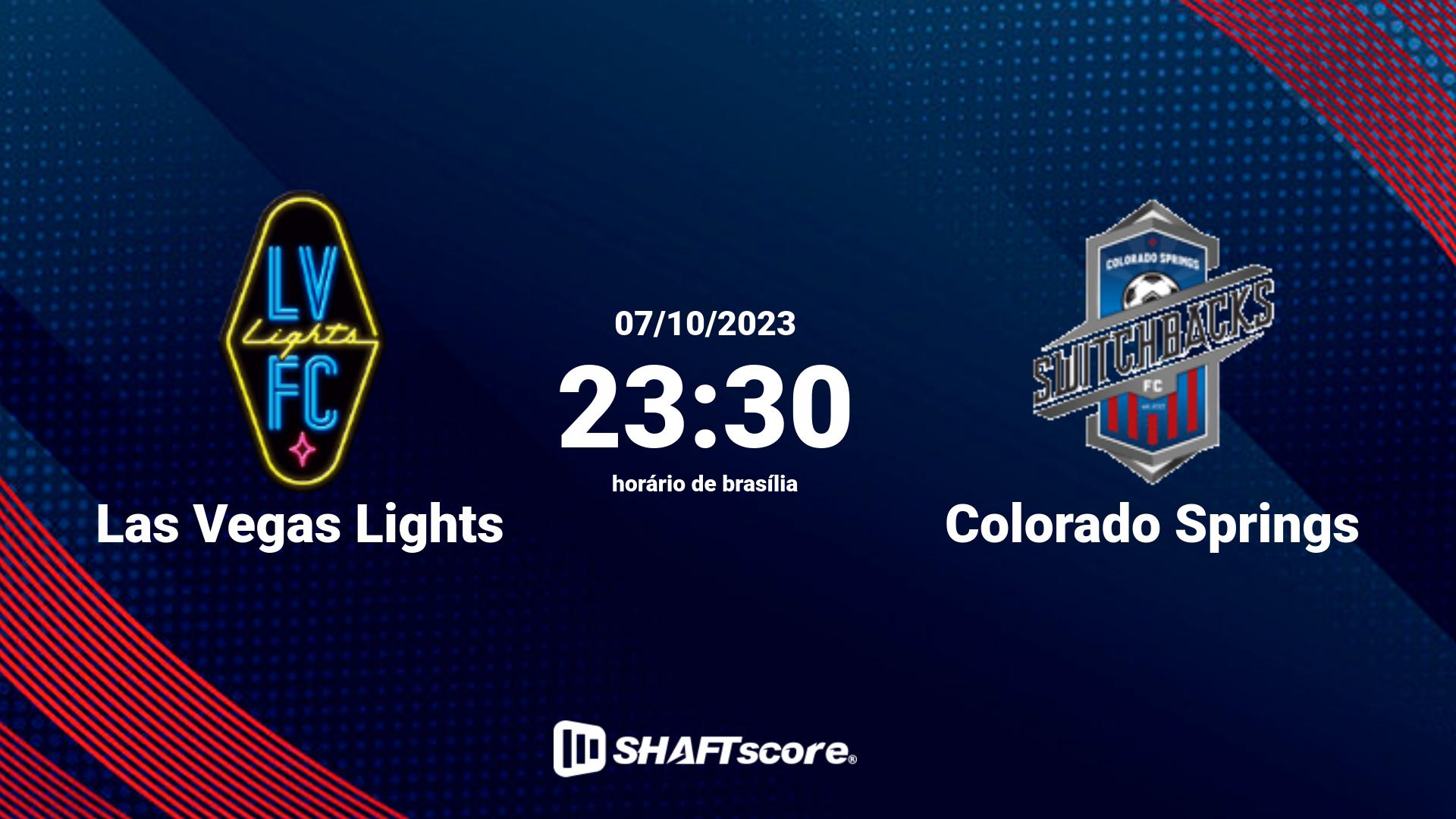 Estatísticas do jogo Las Vegas Lights vs Colorado Springs 07.10 23:30