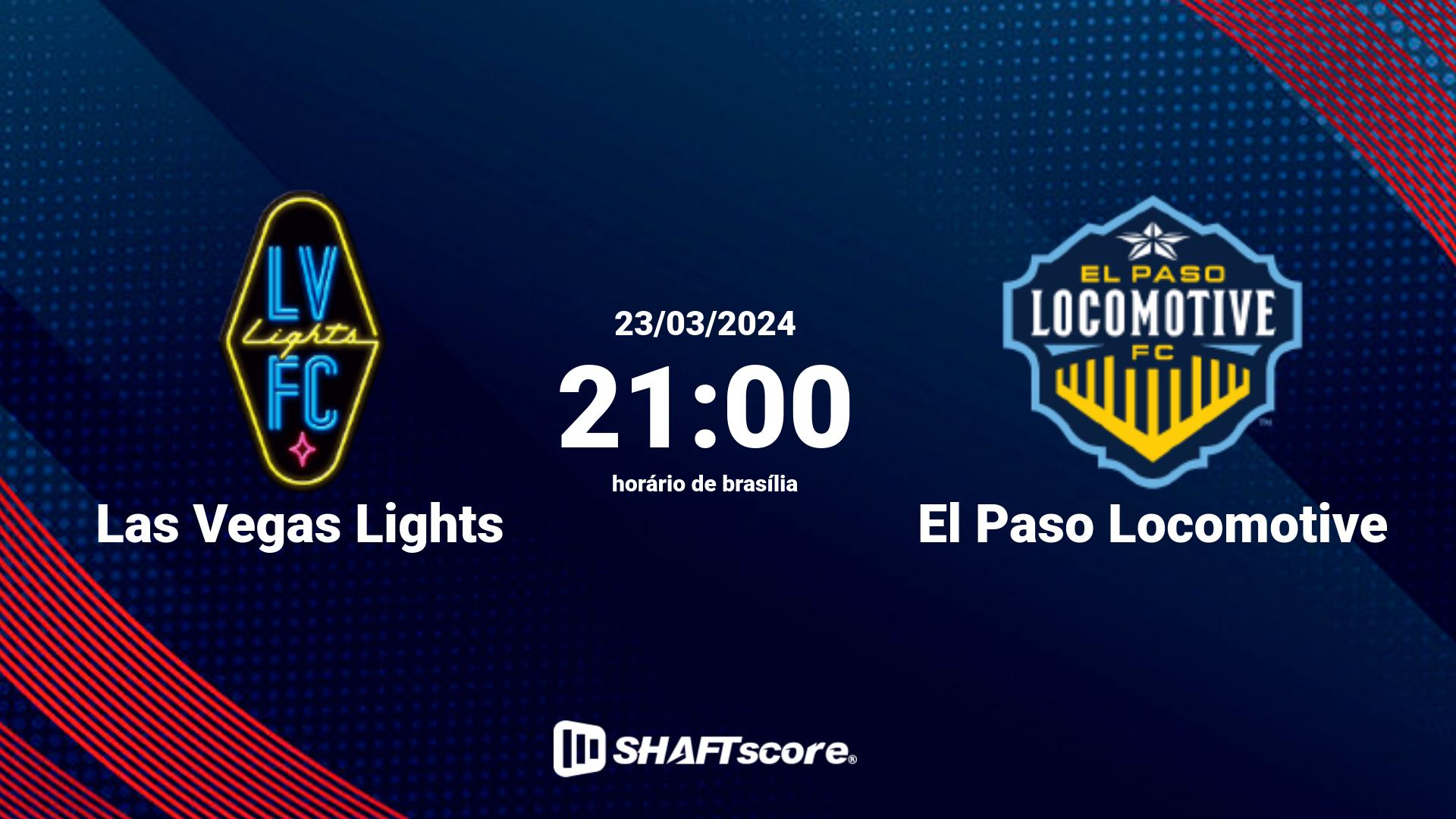 Estatísticas do jogo Las Vegas Lights vs El Paso Locomotive 23.03 21:00