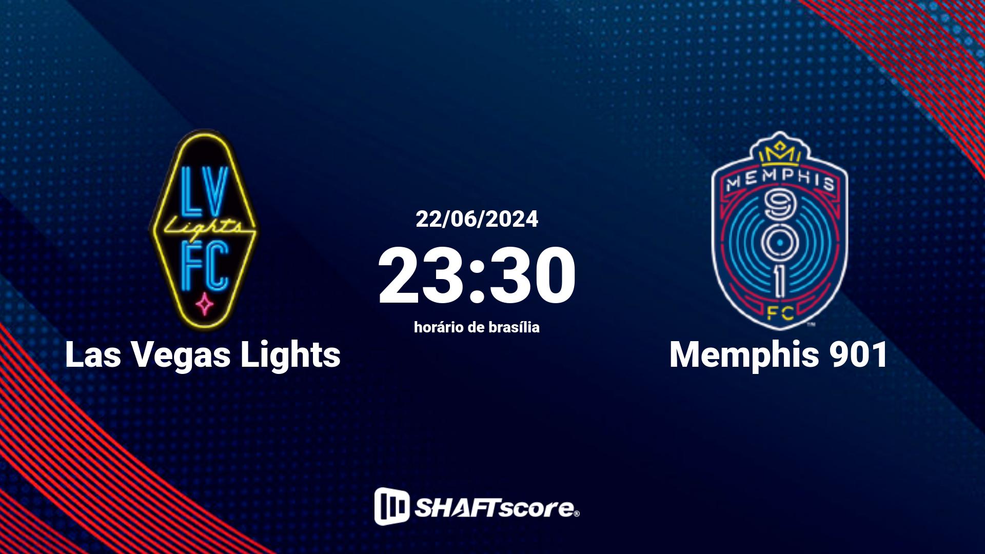 Estatísticas do jogo Las Vegas Lights vs Memphis 901 22.06 23:30