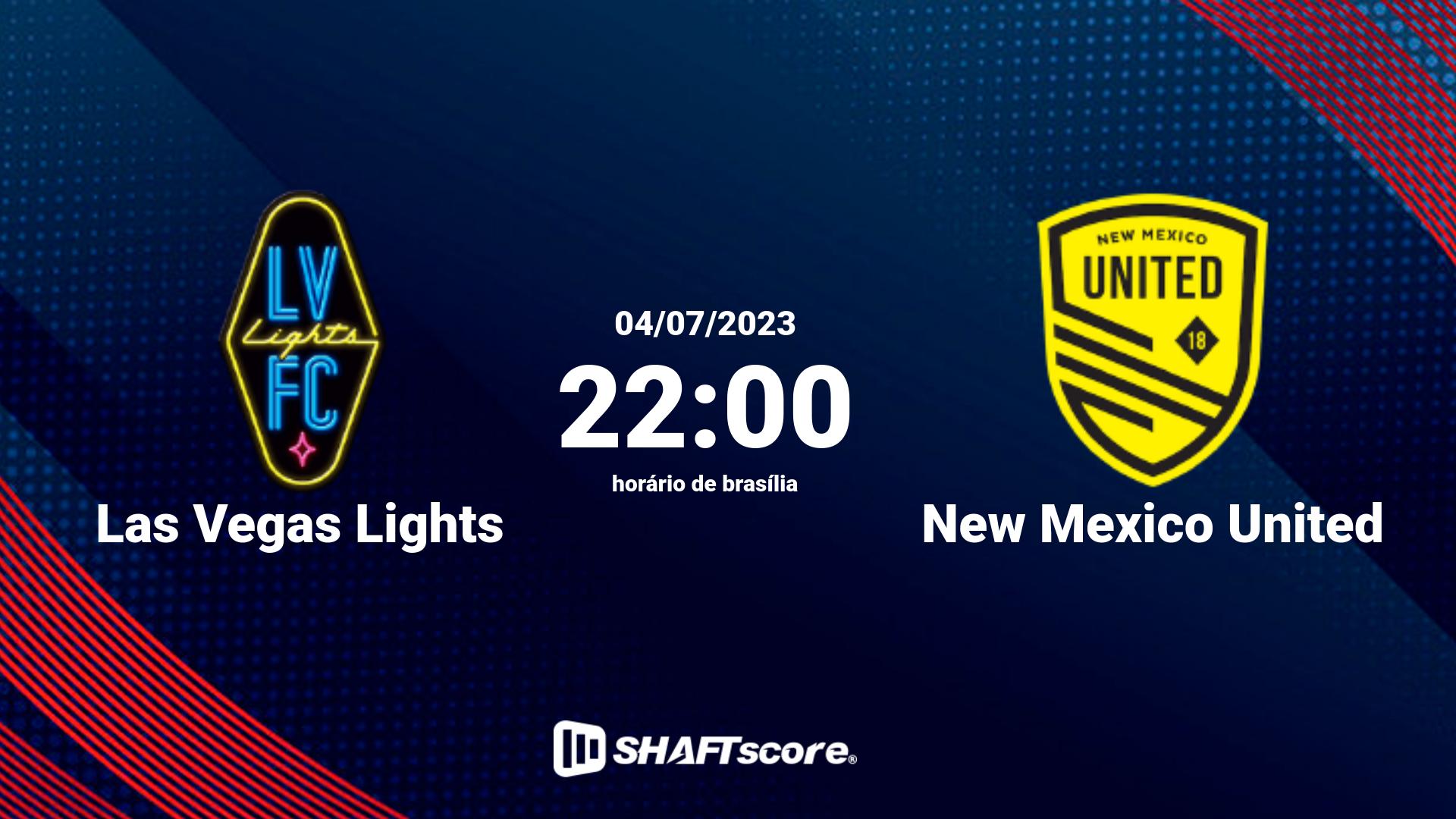 Estatísticas do jogo Las Vegas Lights vs New Mexico United 04.07 22:00